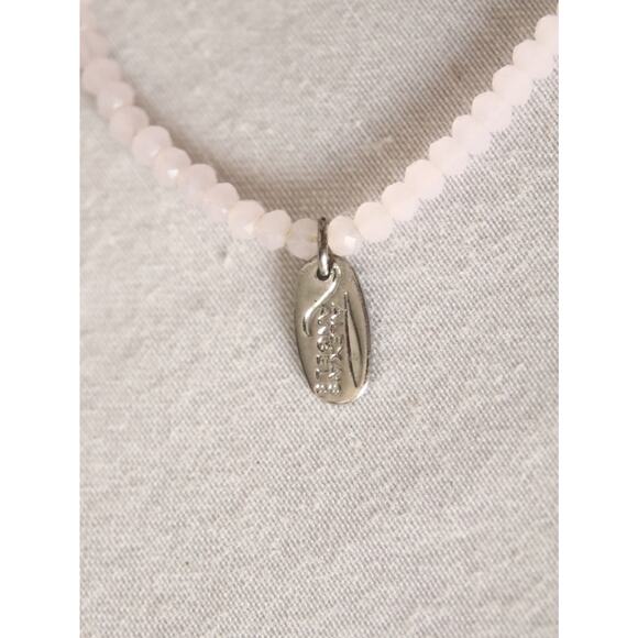 Barely There Stretch Bracelet Ultra Thin Rose Quartz Beads - Picture 7 of 8